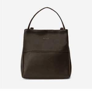 WILLASM SMALL VEGAN TOTE BAG - espresso